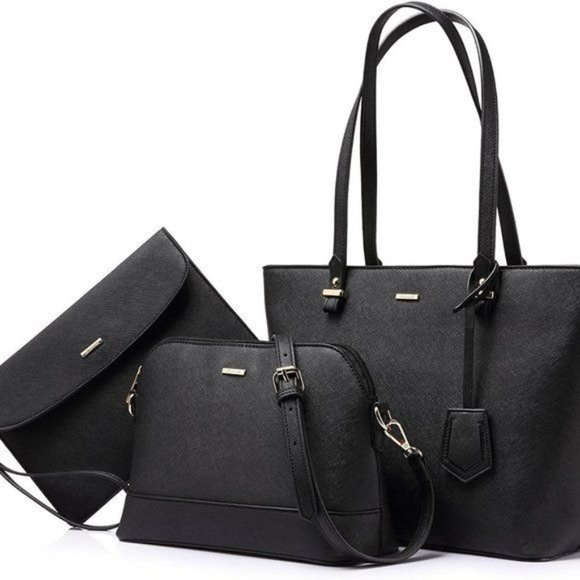 New  3pcs Purse Set   Handbags for Women Shoulder Bags Tote Satchel - Picture 3 of 12